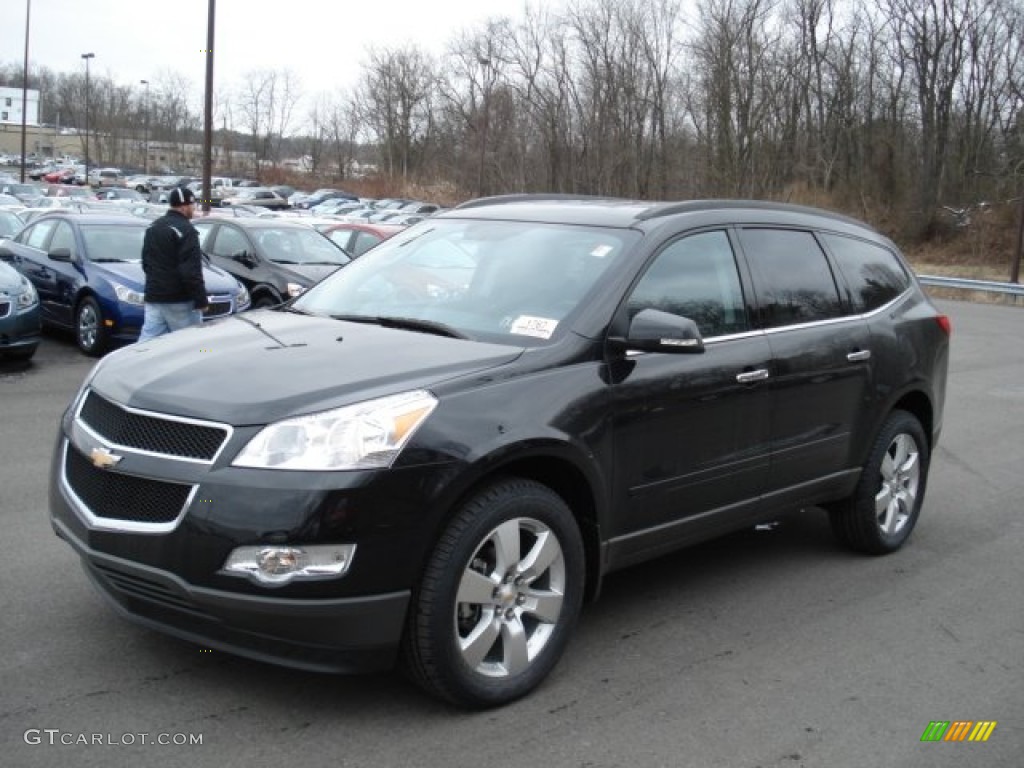 2012 Traverse LT AWD - Black Granite Metallic / Ebony photo #4