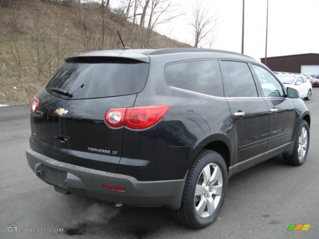 2012 Traverse LT AWD - Black Granite Metallic / Ebony photo #8