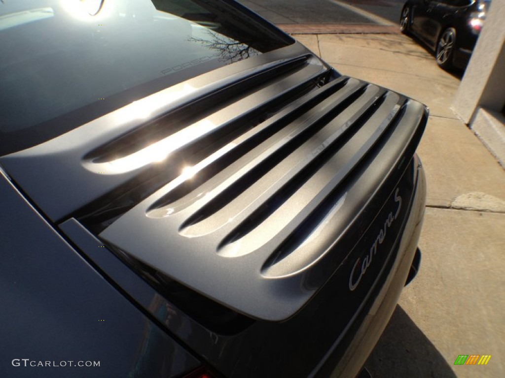 2012 911 Carrera S Coupe - Meteor Grey Metallic / Black photo #7