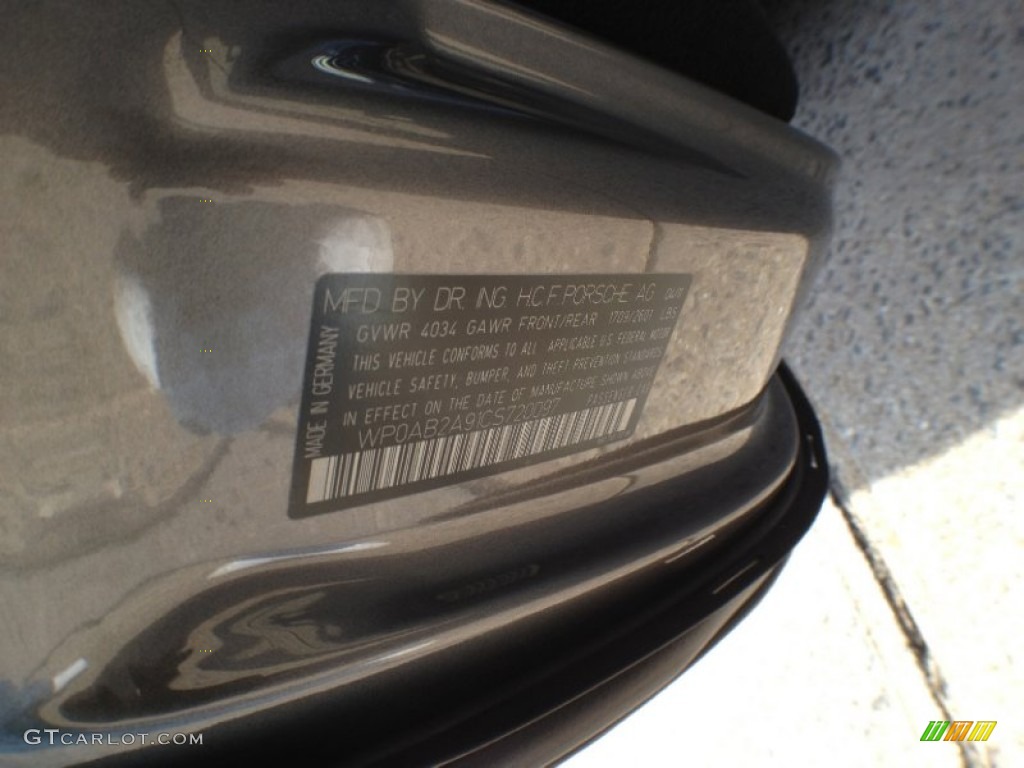 2012 911 Carrera S Coupe - Meteor Grey Metallic / Black photo #21