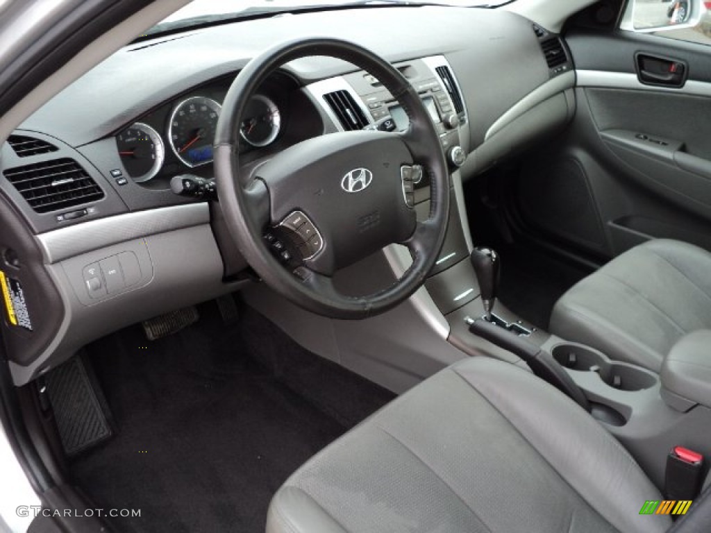Gray Interior 2009 Hyundai Sonata SE V6 Photo #60871773
