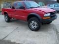 2002 Victory Red Chevrolet S10 LS Extended Cab 4x4  photo #4