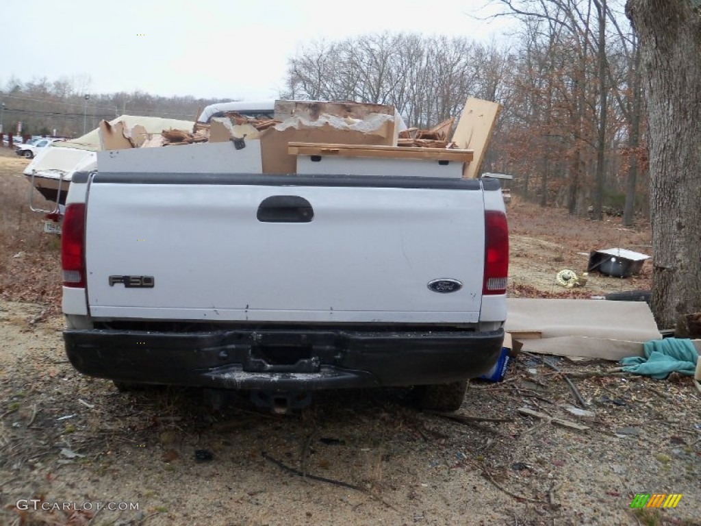 2002 F250 Super Duty XL Crew Cab - Oxford White / Medium Parchment photo #6