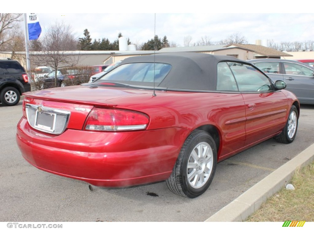 2006 Sebring GTC Convertible - Inferno Red Crystal Pearl / Dark Slate Gray photo #2