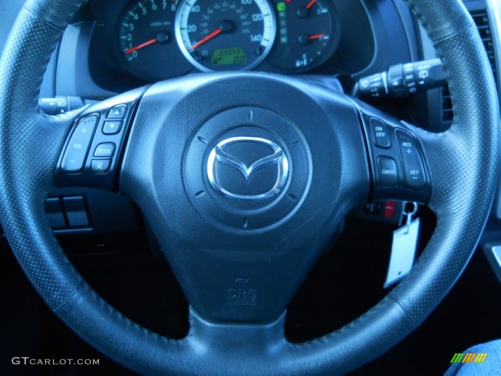 2007 MAZDA5 Touring - Dark Plum Mica / Black photo #10