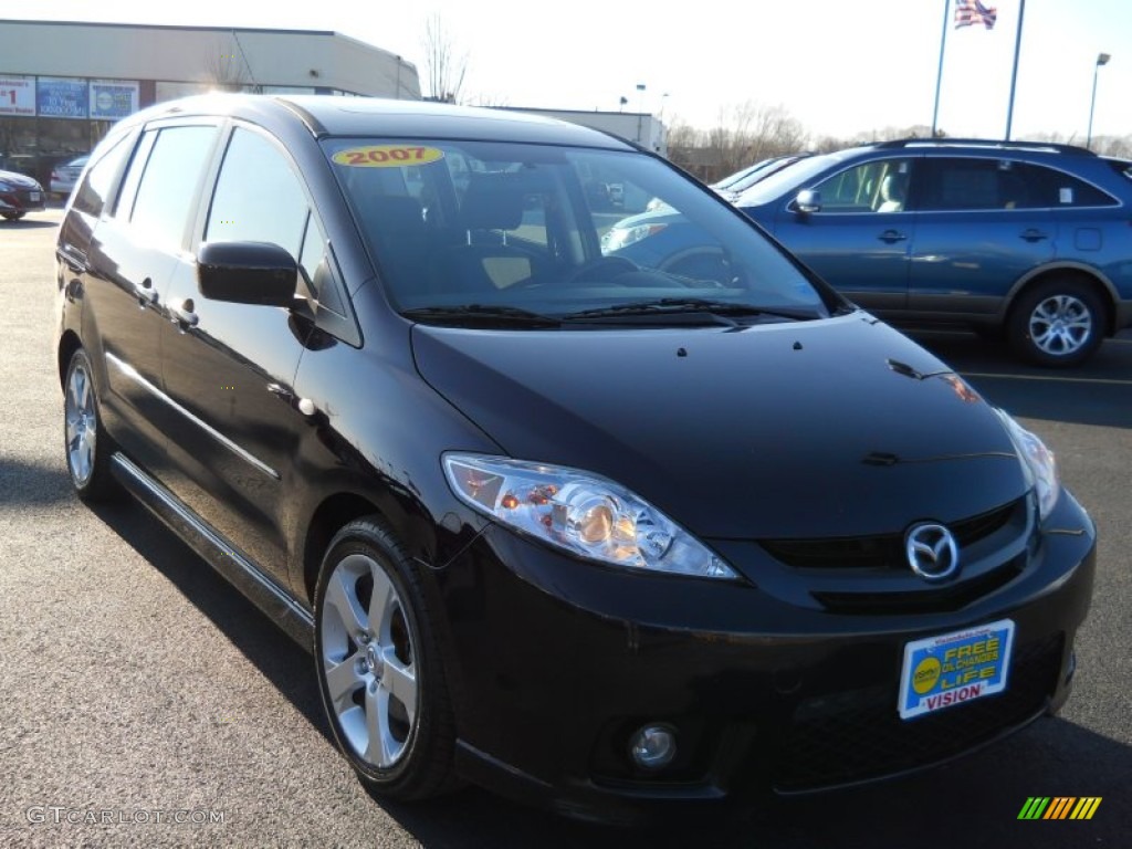 2007 MAZDA5 Touring - Dark Plum Mica / Black photo #21
