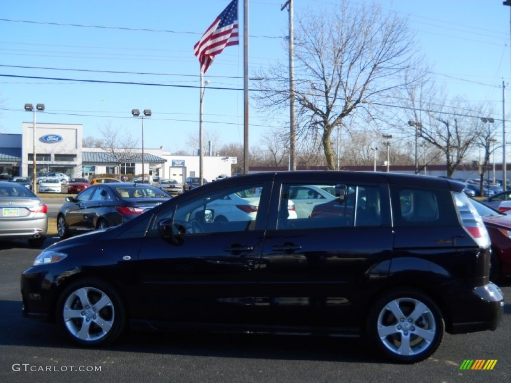 2007 MAZDA5 Touring - Dark Plum Mica / Black photo #22