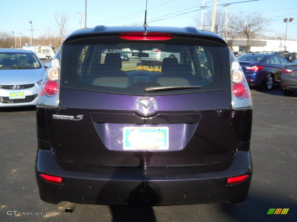 2007 MAZDA5 Touring - Dark Plum Mica / Black photo #24