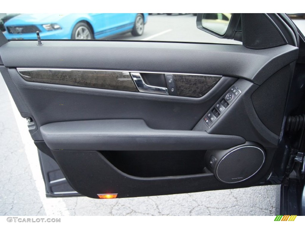 2008 Mercedes-Benz C 350 Sport Black Door Panel Photo #60875457