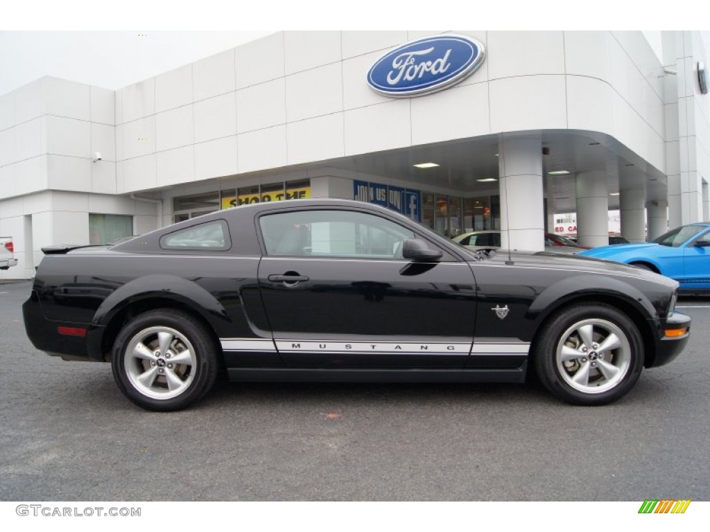 2009 Mustang V6 Coupe - Black / Light Graphite photo #1