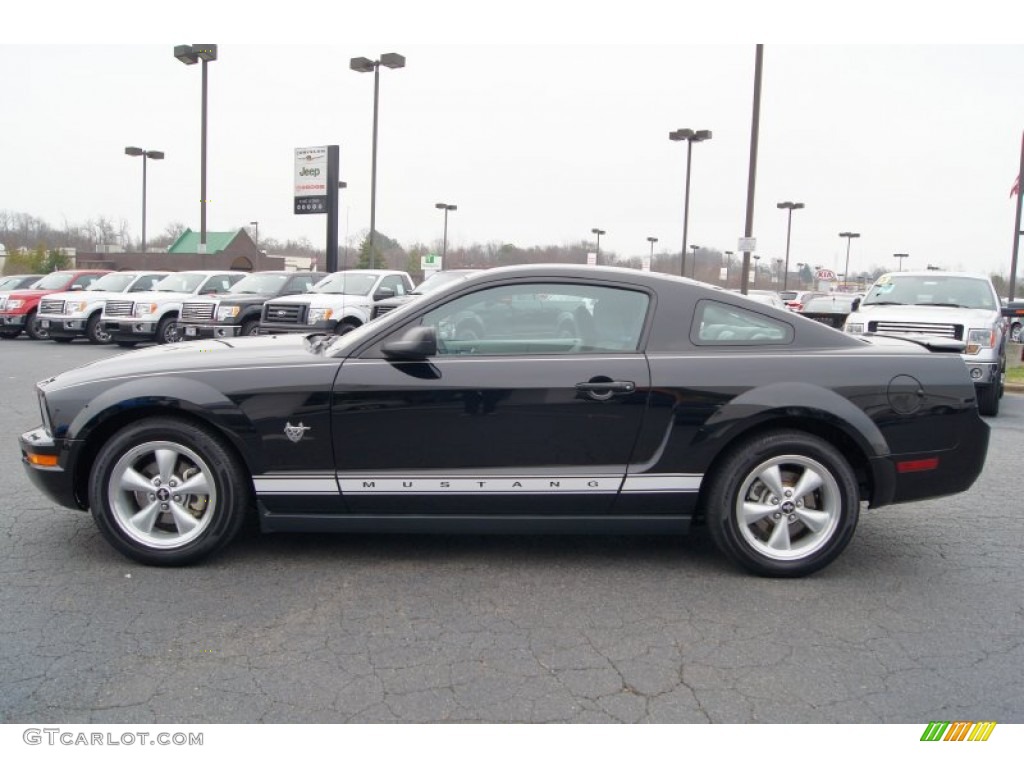 Black 2009 Ford Mustang V6 Coupe Exterior Photo #60875682