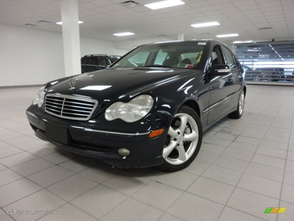 2004 C 230 Kompressor Sedan - Midnight Blue / Ash Grey photo #1