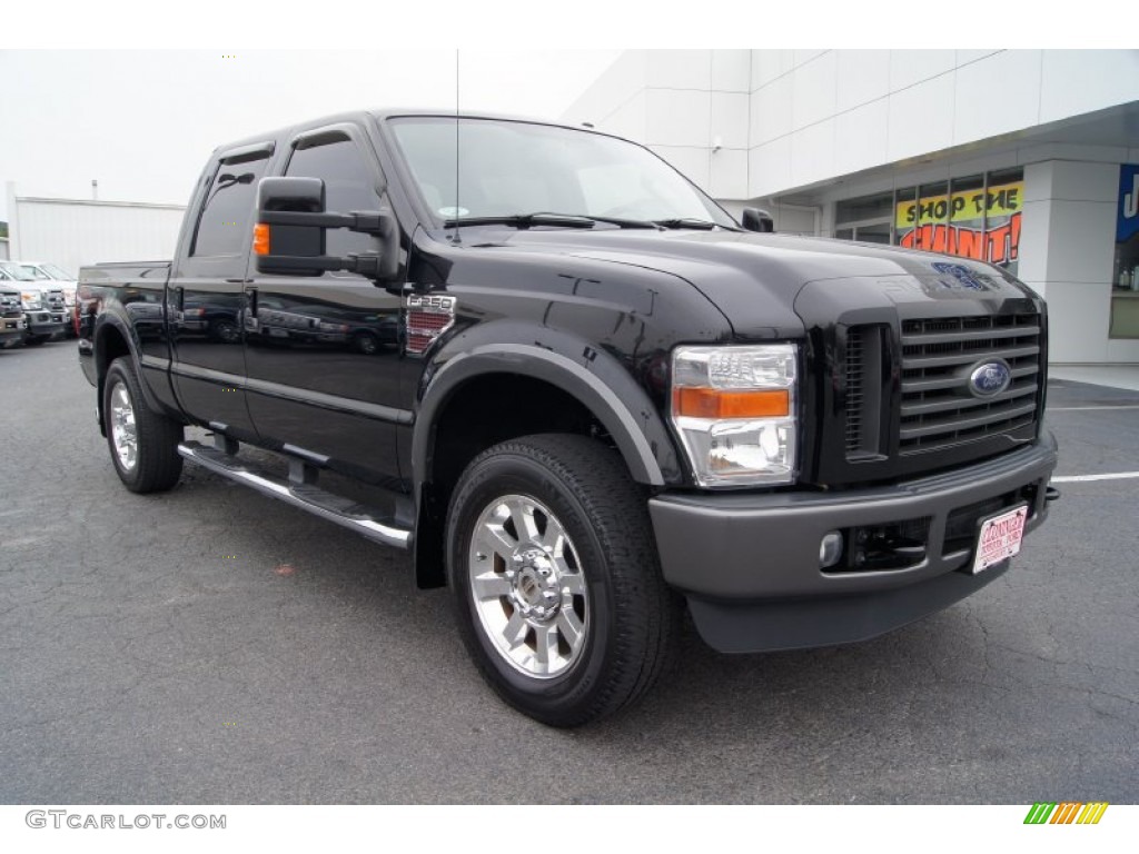 Black 2008 Ford F250 Super Duty FX4 Crew Cab 4x4 Exterior Photo #60876861