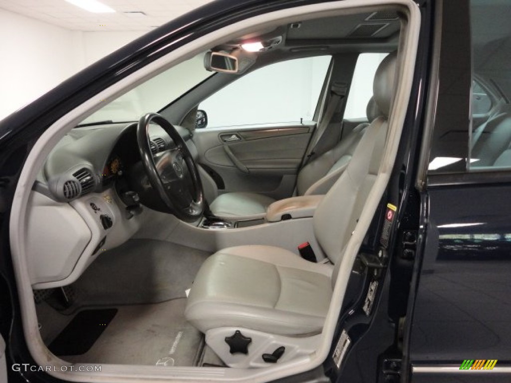 2004 C 230 Kompressor Sedan - Midnight Blue / Ash Grey photo #16