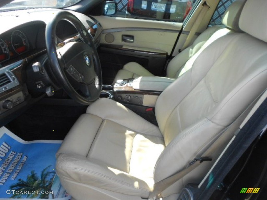 2003 7 Series 745i Sedan - Black Sapphire Metallic / Black/Natural Brown photo #17