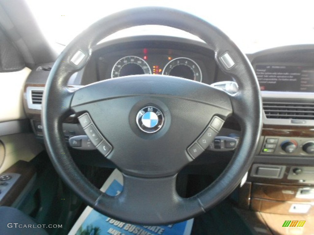2003 7 Series 745i Sedan - Black Sapphire Metallic / Black/Natural Brown photo #21