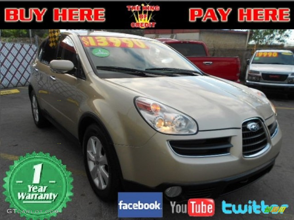 2007 B9 Tribeca Limited 7 Passenger - Harvest Gold Metallic / Slate Gray photo #1