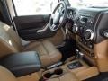 Black/Dark Saddle 2012 Jeep Wrangler Rubicon 4X4 Interior Color
