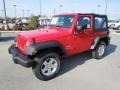 2012 Flame Red Jeep Wrangler Sport S 4x4  photo #1