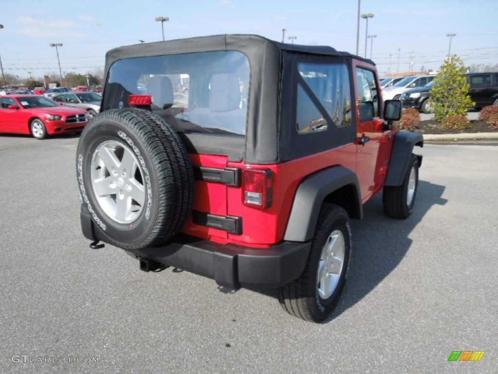 2012 Wrangler Sport S 4x4 - Flame Red / Black photo #4