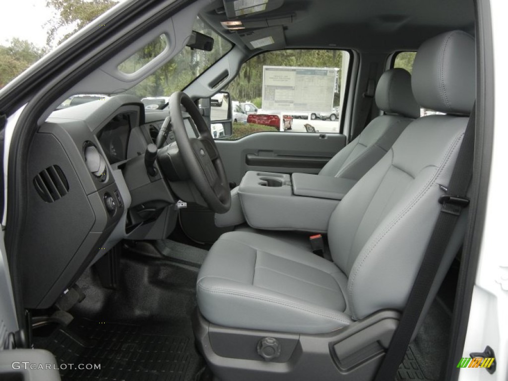 Steel Interior 2012 Ford F250 Super Duty XL Crew Cab Photo #60881152