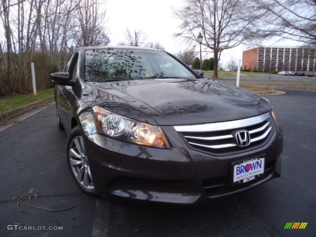 2012 Accord EX Sedan - Dark Amber Metallic / Ivory photo #1