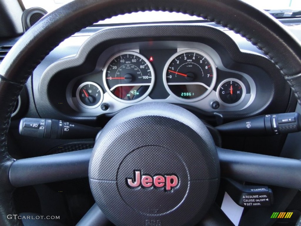 2010 Wrangler Rubicon 4x4 - Bright Silver Metallic / Dark Slate Gray/Medium Slate Gray photo #14