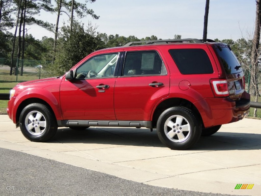 2009 Escape XLT V6 - Redfire Pearl / Camel photo #7