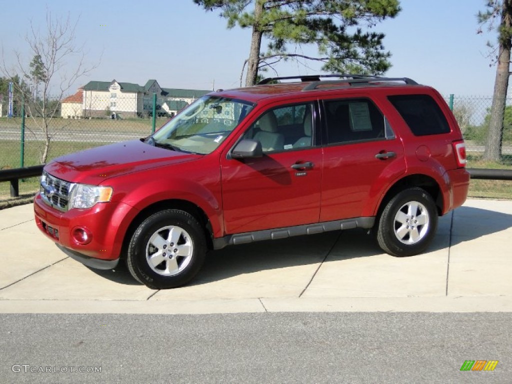 2009 Escape XLT V6 - Redfire Pearl / Camel photo #9