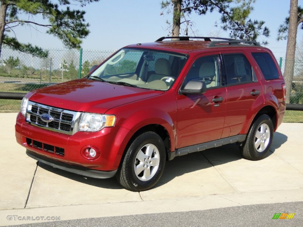 2009 Escape XLT V6 - Redfire Pearl / Camel photo #10