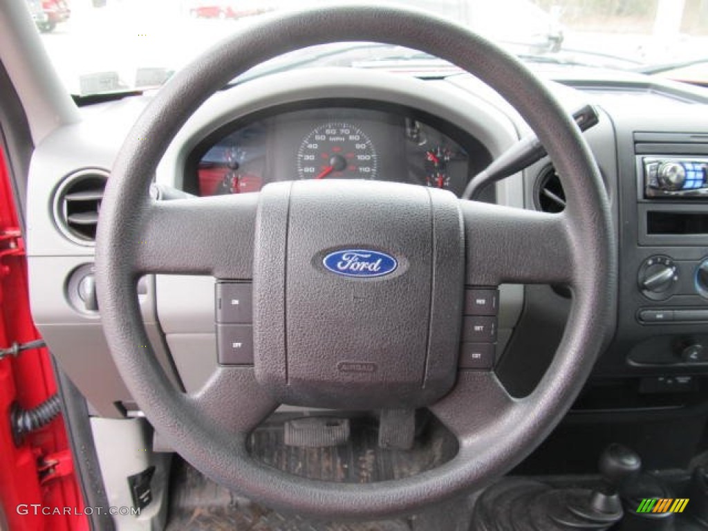 2004 Ford F150 XLT Regular Cab 4x4 Black/Medium Flint Steering Wheel Photo #60883788