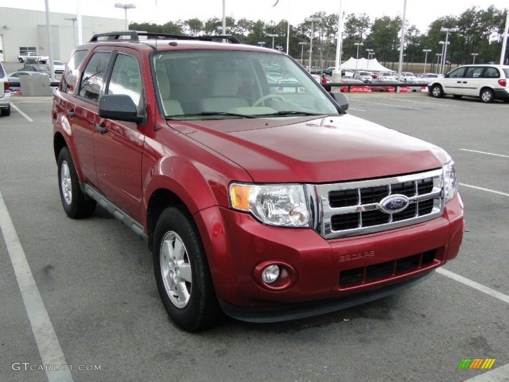 2009 Escape XLT V6 - Redfire Pearl / Camel photo #40