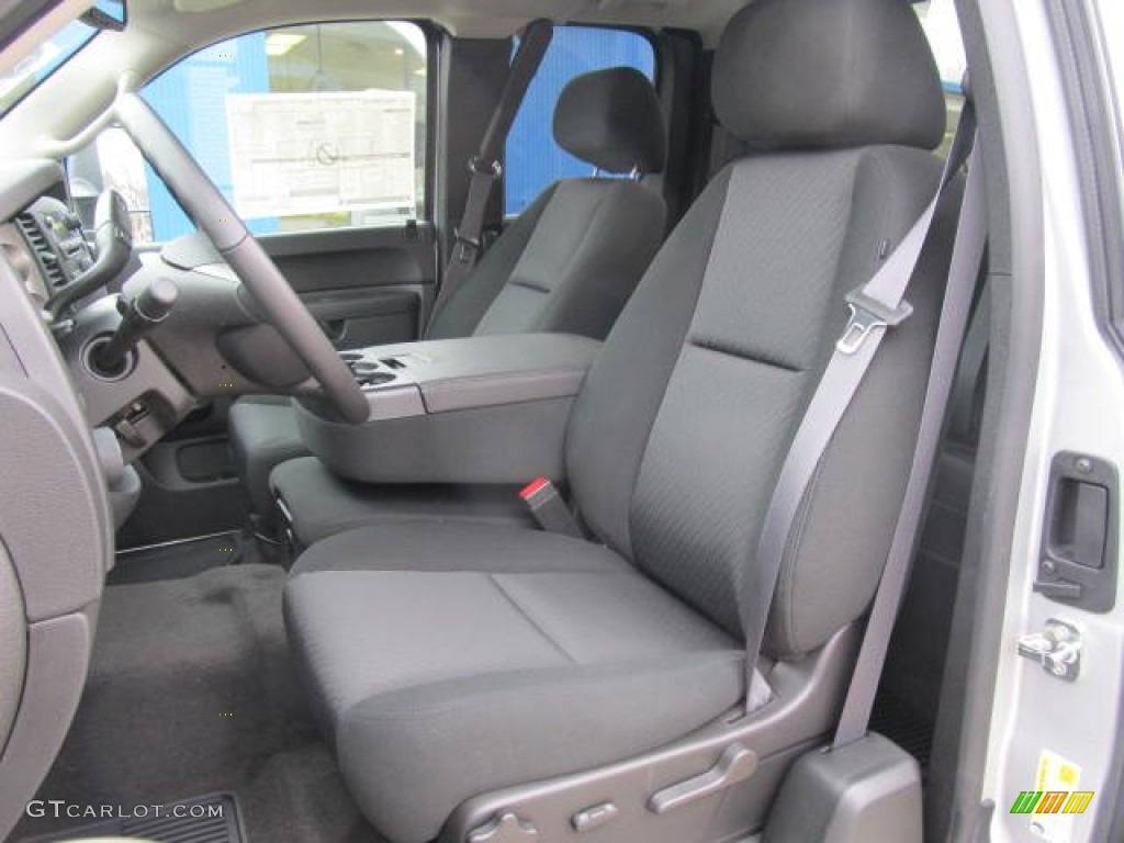 Ebony Interior 2012 Chevrolet Silverado 2500HD LT Extended Cab 4x4 Photo #60884139