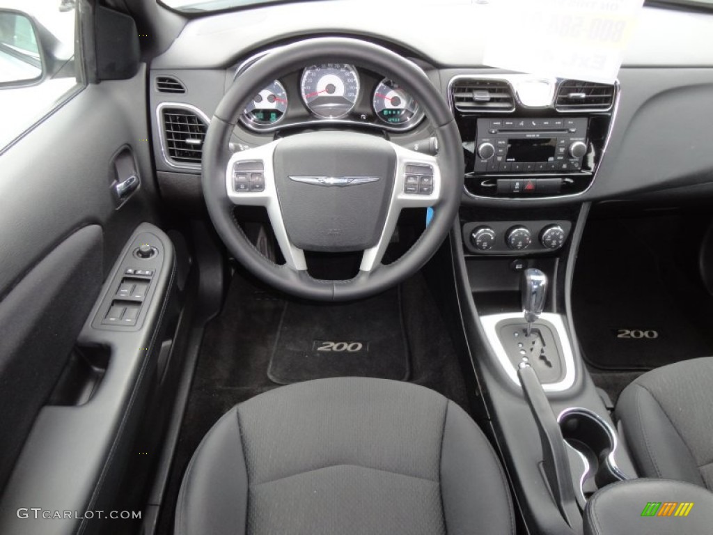 2011 Chrysler 200 Touring Black Dashboard Photo #60884859