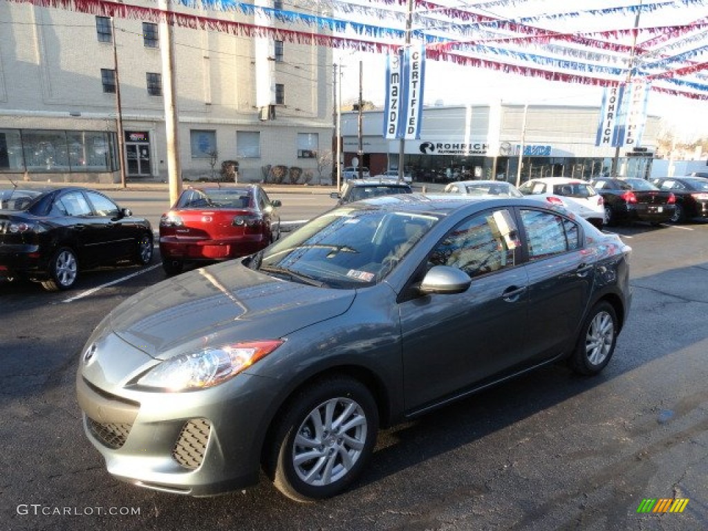 2012 MAZDA3 i Touring 4 Door - Dolphin Gray Mica / Black photo #1