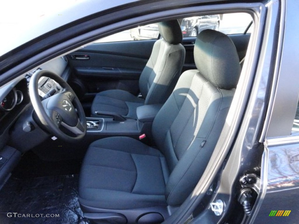 Black Interior 2012 Mazda MAZDA6 i Sport Sedan Photo #60886179