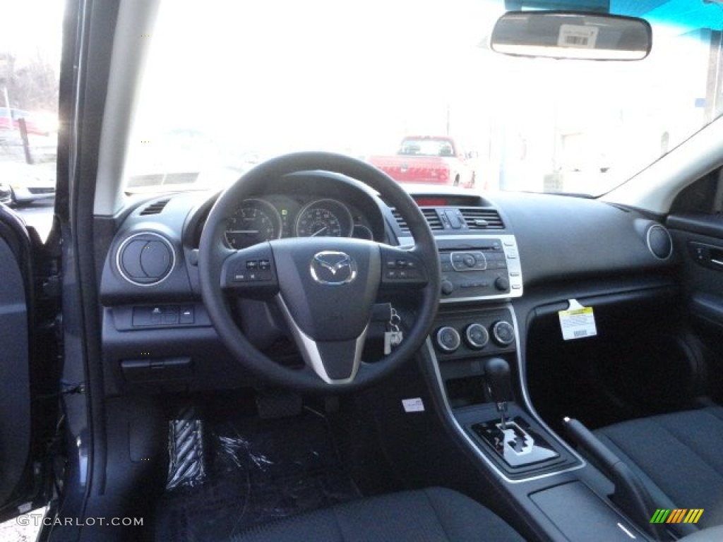 2012 Mazda MAZDA6 i Sport Sedan Black Dashboard Photo #60886194