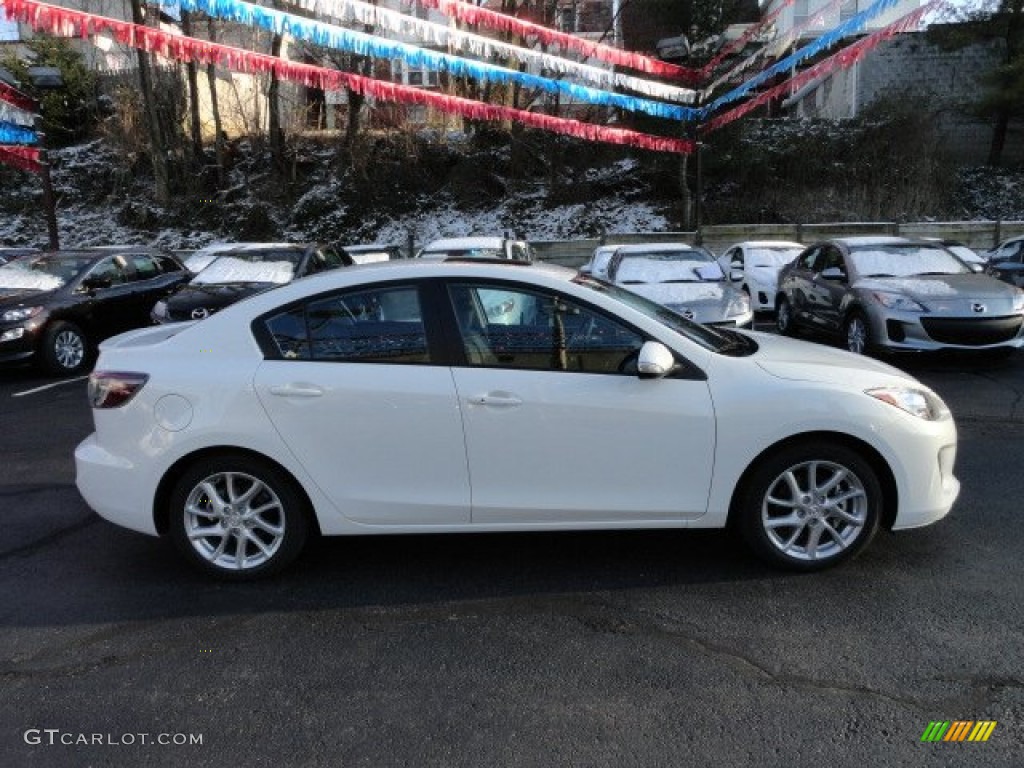 Crystal White Pearl Mica 2012 Mazda MAZDA3 i Grand Touring 4 Door Exterior Photo #60886311