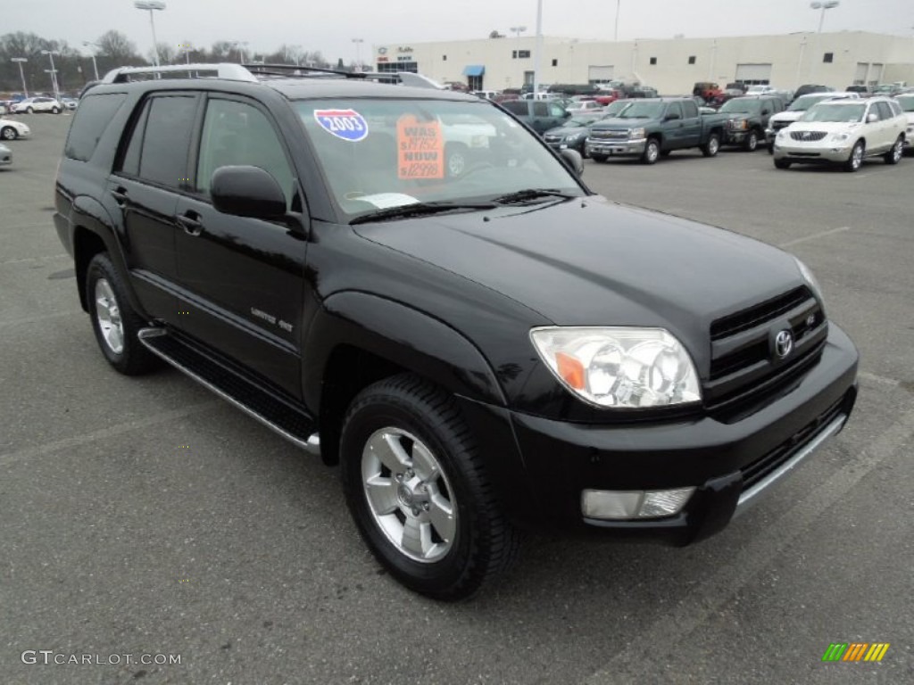 2003 4Runner Limited 4x4 - Black / Taupe photo #5