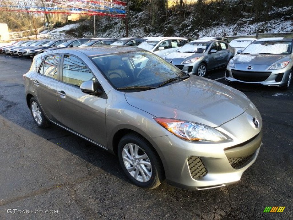 2012 MAZDA3 i Touring 5 Door - Liquid Silver Metallic / Black photo #7