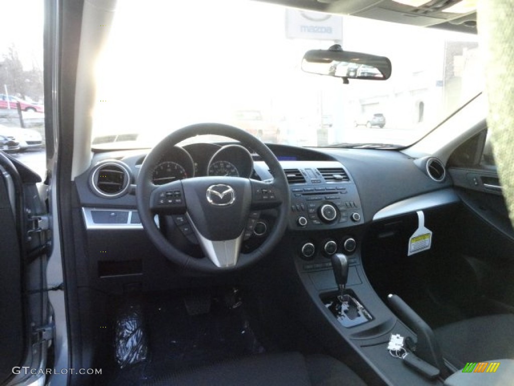 2012 MAZDA3 s Touring 5 Door - Liquid Silver Metallic / Black photo #12