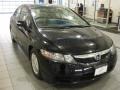 2009 Crystal Black Pearl Honda Civic Hybrid Sedan  photo #2