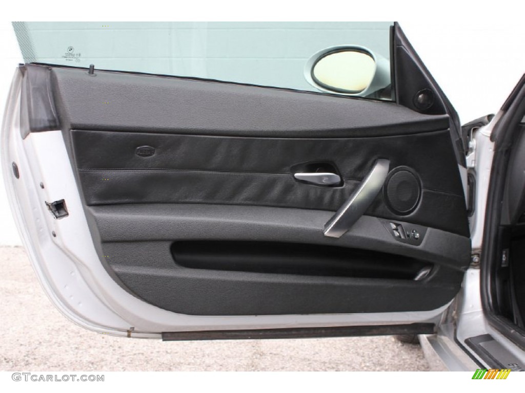2006 BMW Z4 3.0si Coupe Black Door Panel Photo #60889147