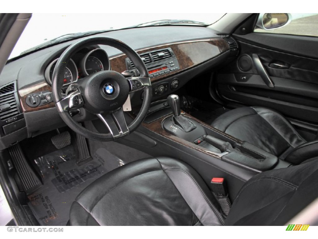 Black Interior 2006 BMW Z4 3.0si Coupe Photo #60889180