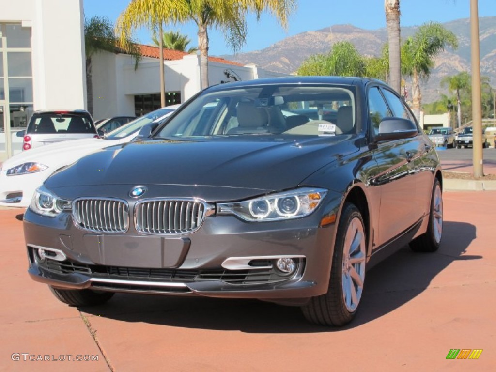 2012 3 Series 328i Sedan - Mineral Grey Metallic / Oyster/Dark Oyster photo #1
