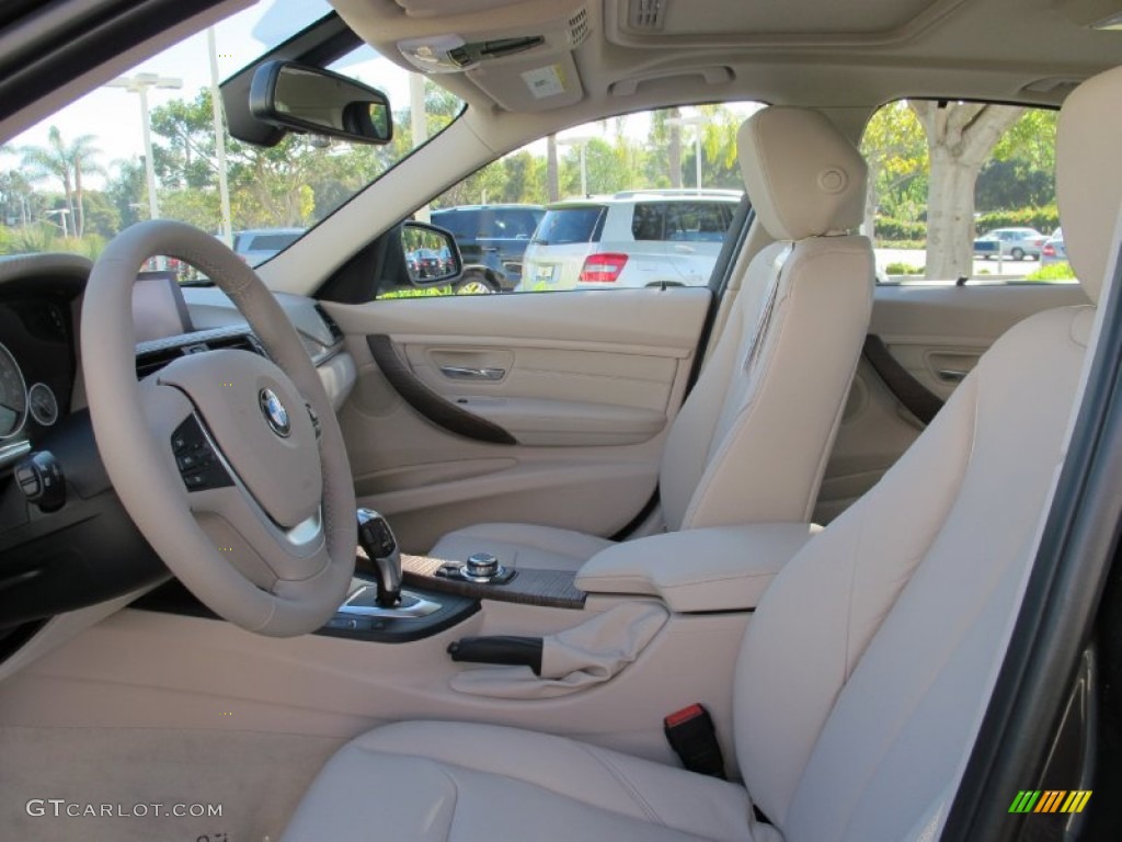 Oyster/Dark Oyster Interior 2012 BMW 3 Series 328i Sedan Photo #60889606