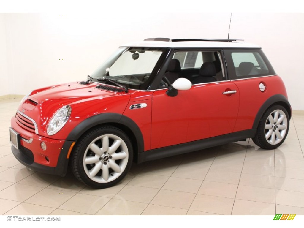 2003 Cooper S Hardtop - Chili Red / Space Grey/Panther Black photo #3