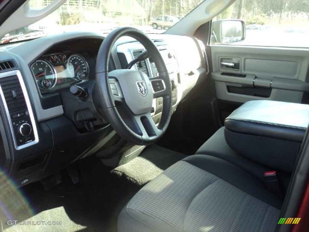 2011 Ram 1500 SLT Quad Cab 4x4 - Deep Cherry Red Crystal Pearl / Dark Slate Gray/Medium Graystone photo #8