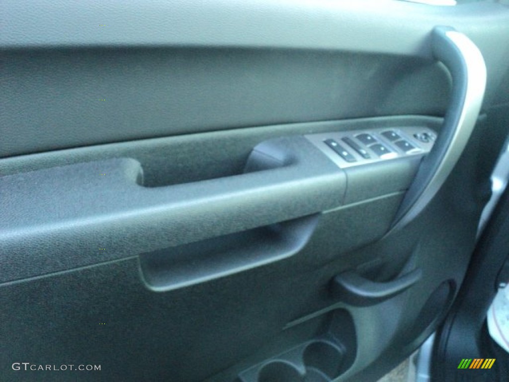 2012 Sierra 1500 SLE Extended Cab 4x4 - Quicksilver Metallic / Ebony photo #6