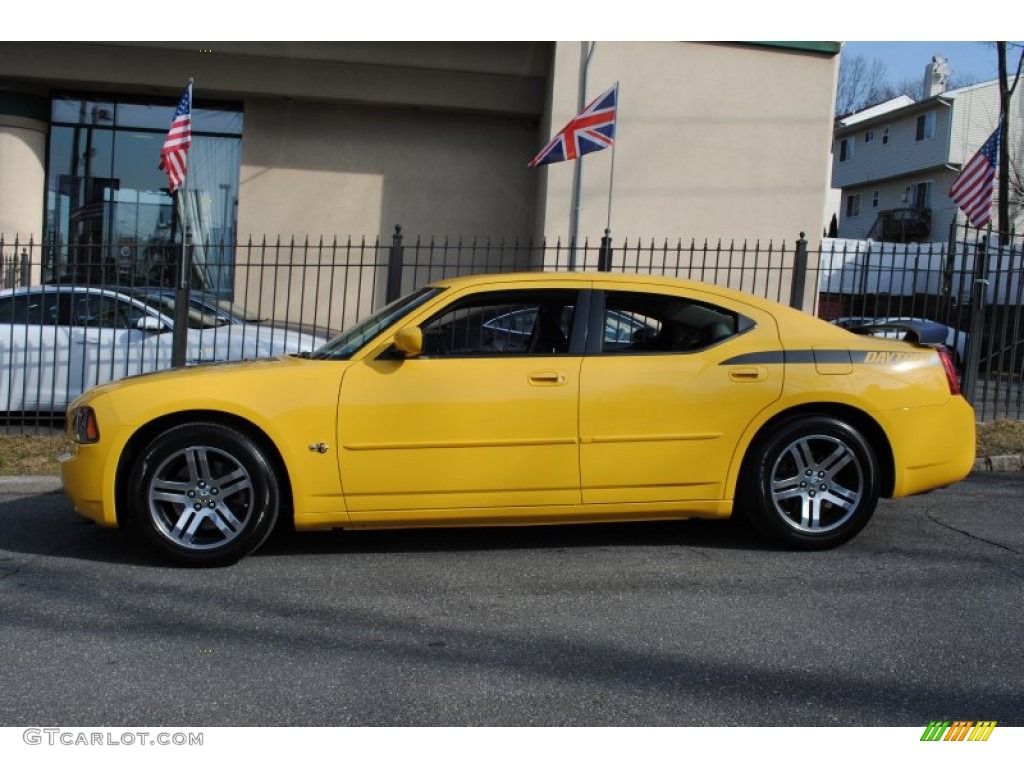 Top Banana Yellow 2006 Dodge Charger R/T Daytona Exterior Photo #60894187